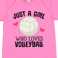 thumbnail image 4 of Inktastic Just a Girl Who Loves Volleyball Girls Baby Bodysuit, 4 of 5