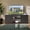 Black, variant on Topcobe 58" TV Stand with 1500W Faux Fireplace for TVs up to 65", Modern TV Stands, Entertainment Center with Storage, TV Furniture for Living Room, Natural
