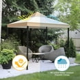 thumbnail image 6 of Yescom 8x8Ft 2-Tier Gazebo Top Replacement UV30+ for 2 Tier Outdoor Patio Canopy Cover Party Backyard Garden Sand+Ivory, 6 of 9