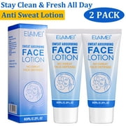 Elaimei Sweat Absorbing Face Lotion 2Pack, Anti Sweat - Oily Face Control - Keep Fresh & Clean All Day