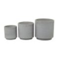 thumbnail image 6 of DecMode 12", 10", 8"H Gray Magnesium Oxide Planter (3 Count), 6 of 8