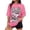 Pink, variant on Graphic Tees for Women's Oversized Graphic Print Tee for Casual Everyday StyleDrop Shoulder Short Sleeve Cartoon Graphics Shirt Pink XXL