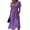 Purple, variant on Cocktail Dresses for Women Wrap Tummy Control A-Line Mini V-Neck Short Sleeve Dress Casual Summer Beach Vacation Dress