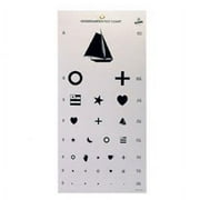 Graham-Field Products Kindergarten Hanging Eye Chart - 20' Distance, 22 L x 11 W, Each