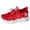 Red, variant on Women's Slip-On Mesh Sneakers, Lightweight Platform Sole Athletic Shoes for Running