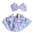 thumbnail image 3 of Falda con tirantes para muñeca de peluche, ropa de juego de simulación, falda con tirantes para muñeca de 7,87'' violeta, 3 of 9