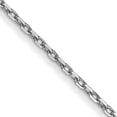 thumbnail image 3 of 14k White Gold .8mm Diamond-Cut Cable Chain, 3 of 5