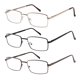 thumbnail image 1 of Set de 3 Anteojos para Lectura Success Eyewear con Montura Completa de Metal 1.75, 1 of 4