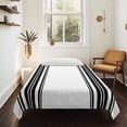 thumbnail image 4 of Black Striped Tapestry for Bedroom Wall Hanging Tapestry, Modern White Striped Abstract Art Aesthetics Ceiling Backdrop Tapestries Poster Blanket Wall Decor for Teens Room Living Room Dorm 59" x 79", 4 of 8