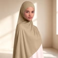 thumbnail image 2 of QASIEATN Cozy Silk Scarves for Women Cotton Hijab Women's Headscarf Quality 180 X 55 Cm Soft Breathable and Opaque Fall Fashion Accessories, 2 of 5