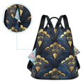 thumbnail image 5 of FORMRS Women's Travel Backpack Purse Anti-Theft Hidden Pockets Casual Shoulder Bag, Blue Art Pattern, 5 of 7