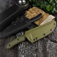 thumbnail image 5 of Medium Full-Tang Fixed Blade Knife, 4.92" D2 Tool Steel Blade, G10 Handle & Kydex Sheath, for Camping, Hunting, Fishing, 5 of 7