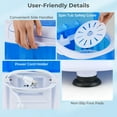 thumbnail image 6 of Costway Portable Washing Machine 5.5 lbs Mini Top Load Washer with Removable Spin-Dry Tub Blue, 6 of 10