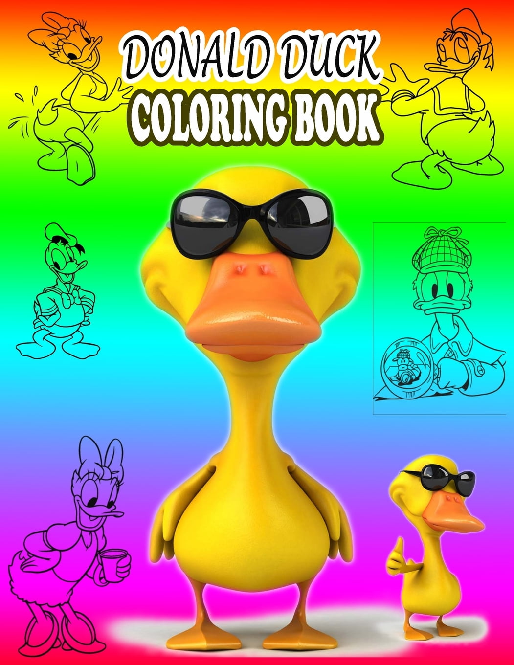 Donald Duck Coloring Book : Duck coloring book Exclusive 46 illustrations-  Funny Animal Duck Coloring Book for Kids and Children of All Ages  (Paperback) - Walmart.com