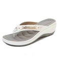 thumbnail image 3 of Womens Arch Support Soft Cushion Flip Flops Thong Sandals Slippers Shoes Size, 3 of 7