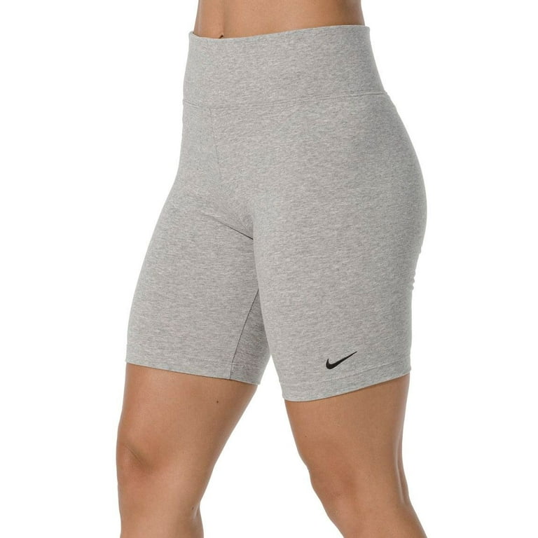 Nike Women s Bike Shorts Dk Grey Heather S Walmart