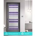 thumbnail image 5 of Window Privacy Film Purple Stripes Stained Glass Window Film Decorative Sun Block Window Cover Modern Minimalist Horizontal Ombre Lines Window Clings Static Adhesive Sticker for Bathroom 35.4"x78.7", 5 of 7