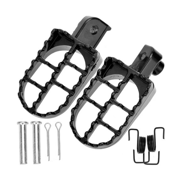 OUNONA 2 Pcs Dirt Bike Foot Pegs Motorcycle Pedals Footrest Replacement Parts Black