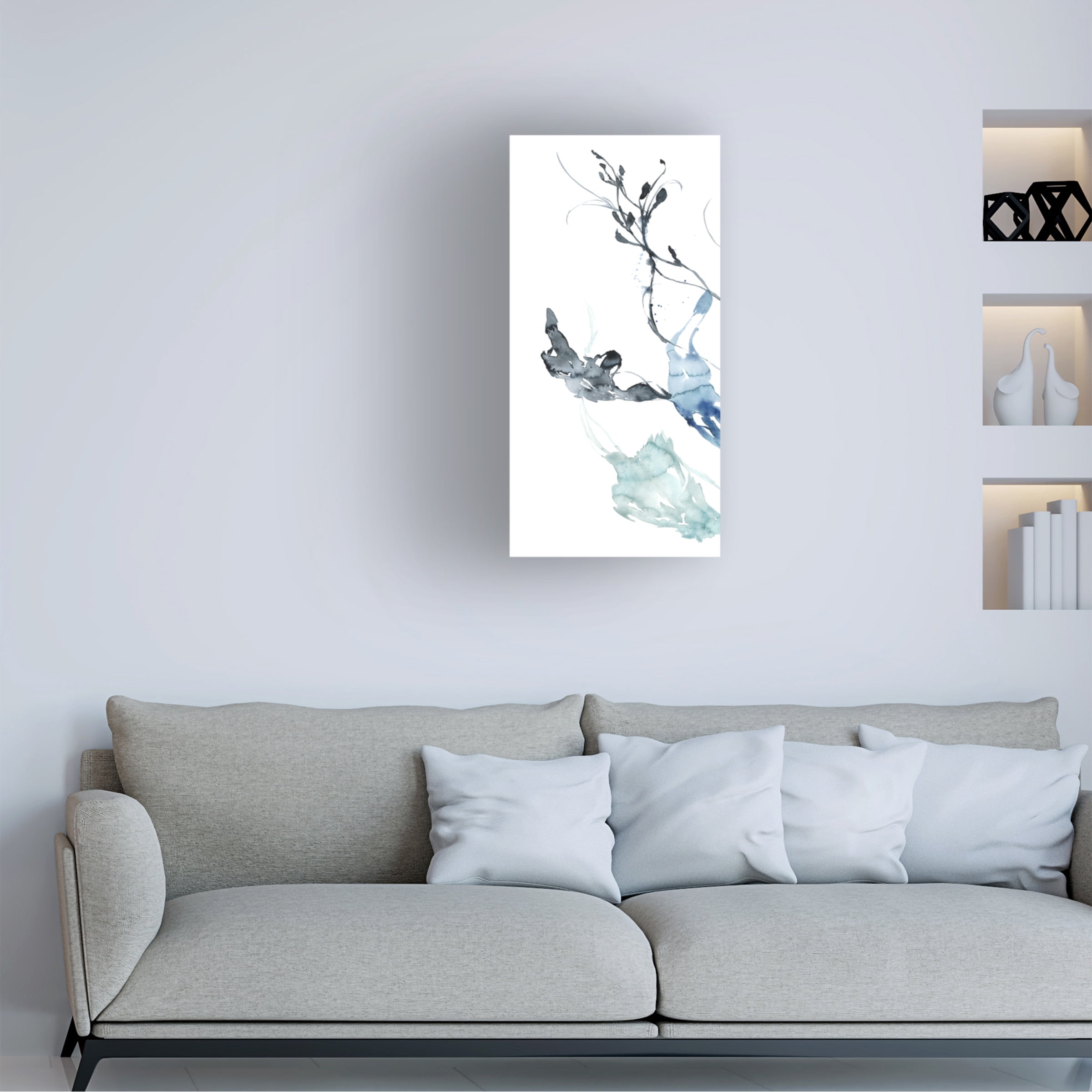 Jennifer Goldberger 'Ocean Etude Triptych I' Canvas Art