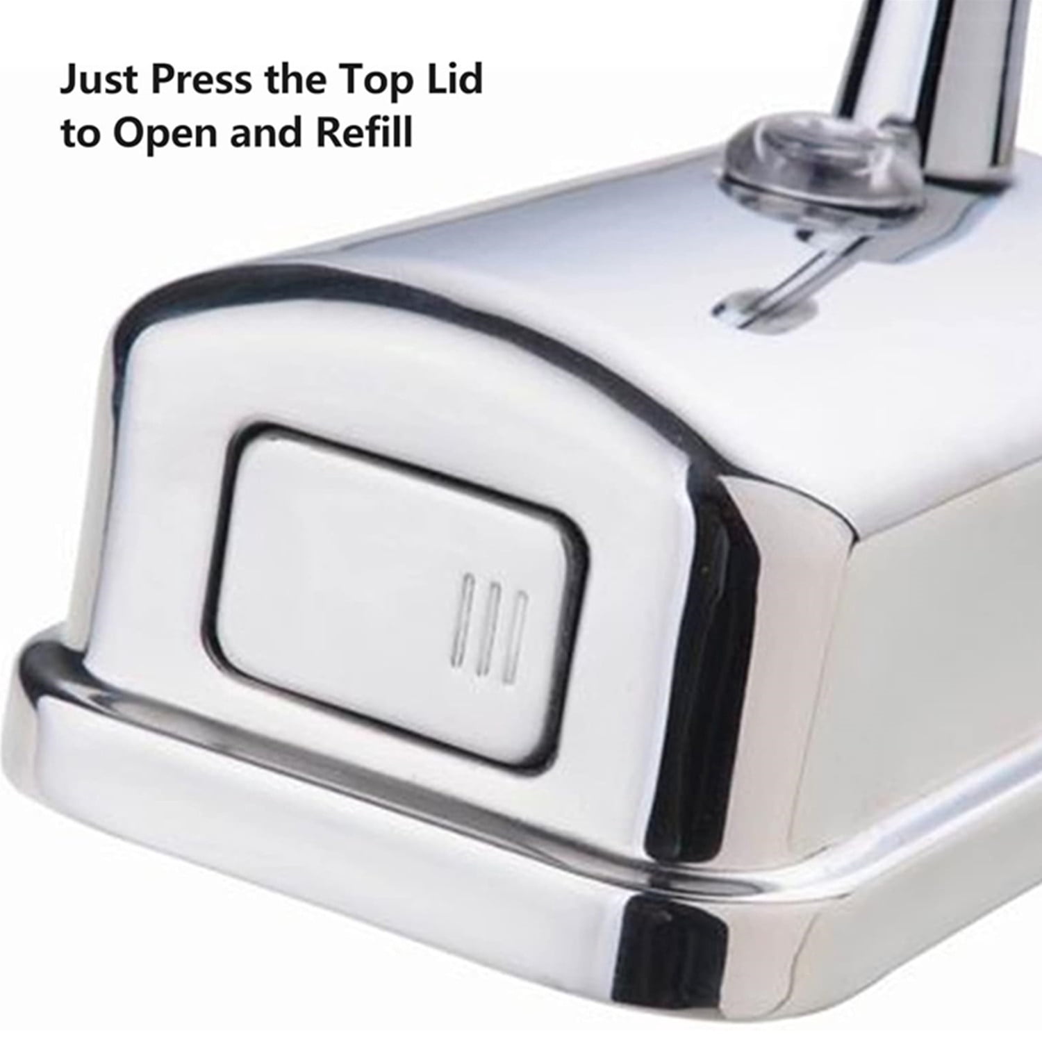2 Pack Soap Dispenser Wall Mount Stainless Steel Manual Liquid Pump (800mL/27oz)