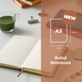 thumbnail image 2 of Sakura Notebook Ruled A5 - Japanese-Inspired Lined Notebook for Effortless Writing - 140 GSM Paper - Hardcover - Built-In Pen Holder - Expandable Inner Pocket - Flat-Lay - 5.1 x 8.3" - Cinder, 2 of 7