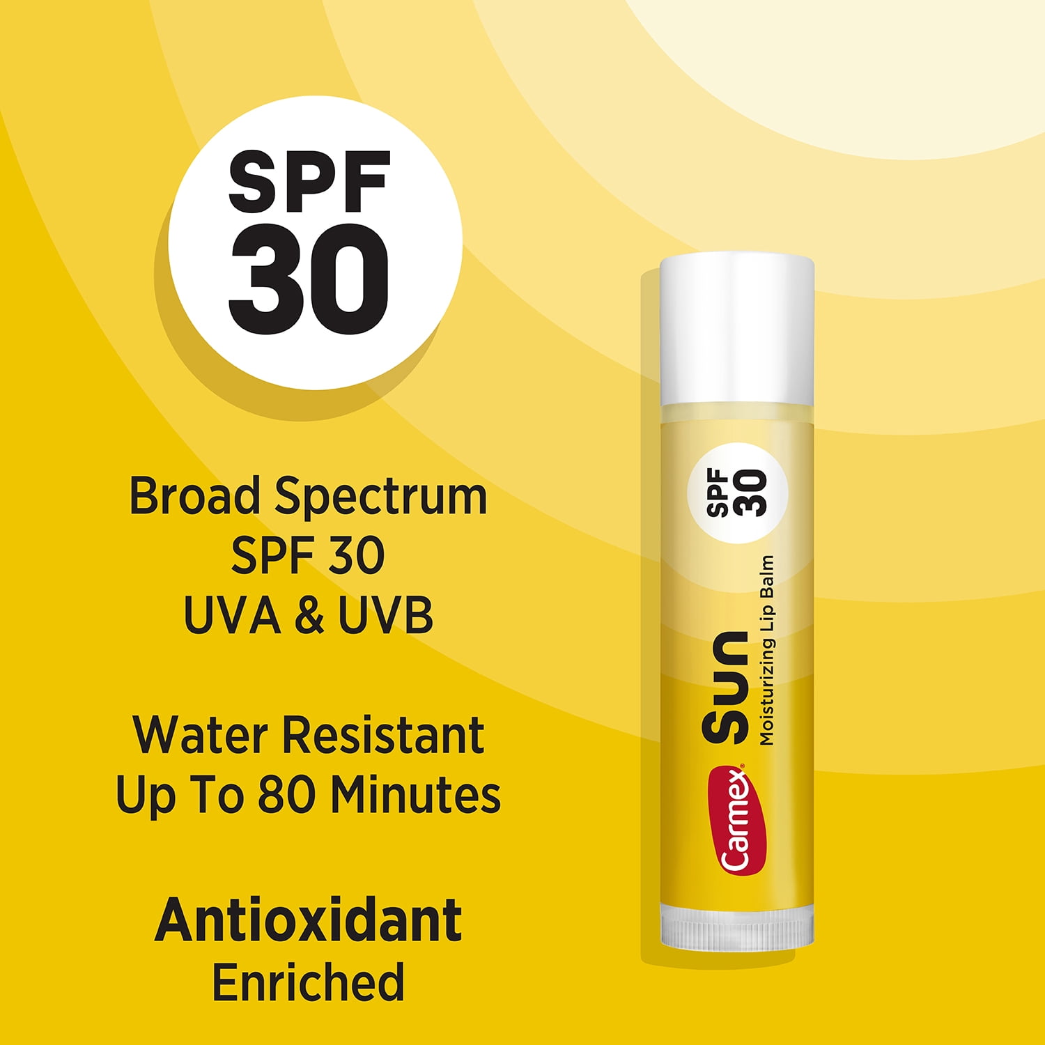 Carmex Sun & Soothe Moisturizing Lip Balm, 2 CT
