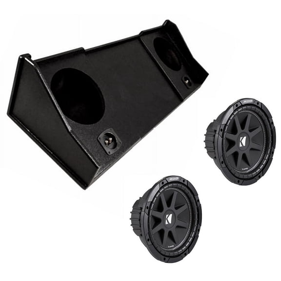 Kicker Dodge Ram 94-01 43C104 10" Sub & EXDODGE2X10RL Custom Dual 10" Sub Box