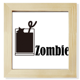 thumbnail image 1 of Zombie cocktail con la palabra zombi Pantalla de escritorio de pared de fotograma cuadrado, 1 of 4
