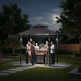 thumbnail image 2 of Abri de Toit Durable pour Patio Extérieur – Gazebo de Gril Extérieur pour Barbecue dans la Cour et Réceptions, Résistant aux Intempéries, Assemblage Facile, Gris, 2 of 7
