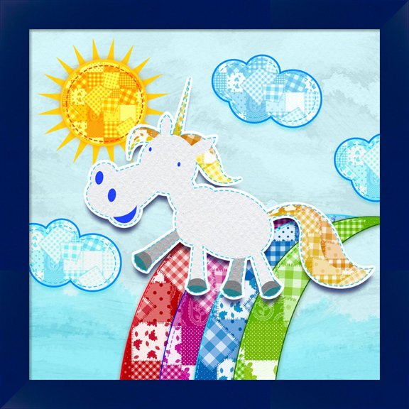 Great Art Now Rainbow Rider by Unknown, Framed Wall Art, 14W x 14H