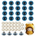 thumbnail image 1 of Uxcell Ojos de Seguridad de 20mm, 20Pcs Ojos de Seguridad Realistas para Muñecas de Croché Azules, 1 of 6