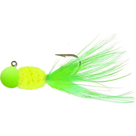 Team Crappie Slab Caller Jig Lime/Chartruese/Lime 1/16 oz