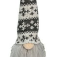thumbnail image 4 of Northlight 6.25-Inch Gray and White Gnome Head with Hat Hanging Christmas Ornament, 4 of 4