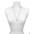 thumbnail image 3 of Delight Jewelry Silvertone Christmas Lights - Red Resin Silvertone Dream Big Pendant Necklace, 25", 3 of 4