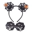 thumbnail image 1 of 1 Ensemble Bandeau Lunettes Toile d'Araignée pour Halloween Accessoires de Fête, 1 of 8