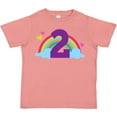 thumbnail image 3 of Inktastic 2nd Birthday Rainbow Cute Girls Girls Toddler T-Shirt, 3 of 5