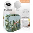 thumbnail image 3 of Green Cactus Stand Mixer Dust Cover with Storage Pocket & Handles, Watercolor Summer Botanical Blue Fits All Tilt Head & Bowl Lift Kitchen Appliance Cover Organizer Bag Accessories, 4.5-5 Quart, 3 of 6