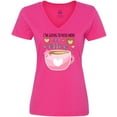 thumbnail image 3 of Inktastic I'm Going to Need More Coffee with Cute Pink Coffee Cup Women's V-Neck T-Shirt, 3 of 5