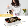 thumbnail image 5 of Hedgehog PU Leather Jewelry Box Display Case with Removable Compartment and Bracelet Holder - Portable Storage Container, 5 of 6