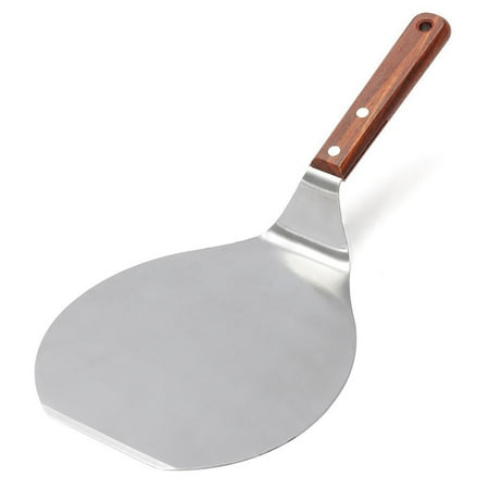 

Jkung 13inch Round Wooden Handle Stainless Steel Cake Pizza Shovel Kitchen Baking Tool