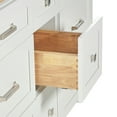 thumbnail image 6 of Ariel Monroe 67 Inch Double Rectangular Sink Bathroom Vanity With Italian Carrara Marble Countertop 1.5 inch Edge In White, 6 of 7