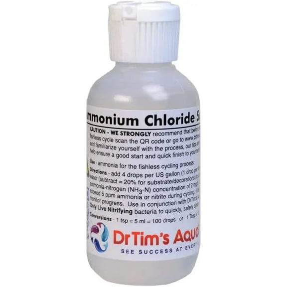 DrTim’s Aquatics Ammonium Chloride Aquarium Treatment 2 oz.