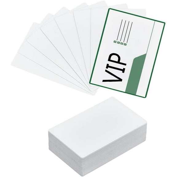 80pcs Blank Sublimation Metal Business Cards White 3.3x2.1in Aluminum