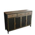 thumbnail image 5 of Tcbosik Buffet Sideboard with 4 Doors, 48" Coffee Bar Cabinet with 3 Drawers, Kitchen Cupboard for Living Room, Dining Room, Easy to Assemble, Dark Gray, 5 of 9