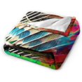 thumbnail image 5 of Shuttlecock Blanket for Boys Girls, Colorful Shuttlecock Themed Design Printed Throw Blankets for Kids Lap, Chair, Warm Soft Cozy Blanket, 30"x 40", 5 of 6