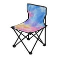 thumbnail image 2 of 600D Oxford Camping Chair Portable Foldable Chair Supports 220 lbs for Picnic, Fishing, Backpacking Tie-dye Clouds Pattern, 2 of 8