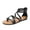 BLACK-PU, variant on Women's Dressy Gladiator Summer Cross Strappy Sandals Comfort Flat Casual Beach Fisherman Thong Sandals