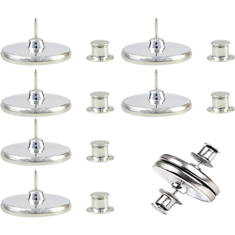 8 Pcs Curtain Magnets Closure for Drapes, Round Magnetic Curtain Clips  Metal Holdback Button to Prevent Lights from Leaking, Detachable Drapery  Weights Magnet with Back Tack for Home Bedroom Draperies 