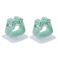thumbnail image 1 of Ounissouiy Soporte para fregona de pared para cuarto de baño, 2 uds., estante de Clip, colgador de cepillo adhesivo de Material ABS, suministros Almacenamiento y organización del hogar Verde, 1 of 6