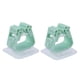thumbnail image 1 of Bewildely Gran oferta, 2 uds., estante de Clip de pared para cuarto de ducha de baño, colgador de cepillo adhesivo ABS, suministros para el Almacenamiento y organización del hogar Verde, 1 of 6